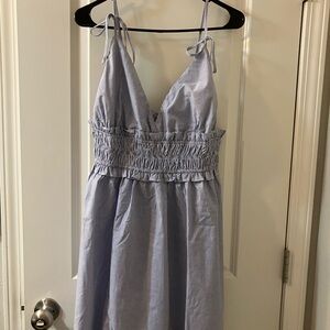 Miami Blue and White Striped Dress Francesca’s Large